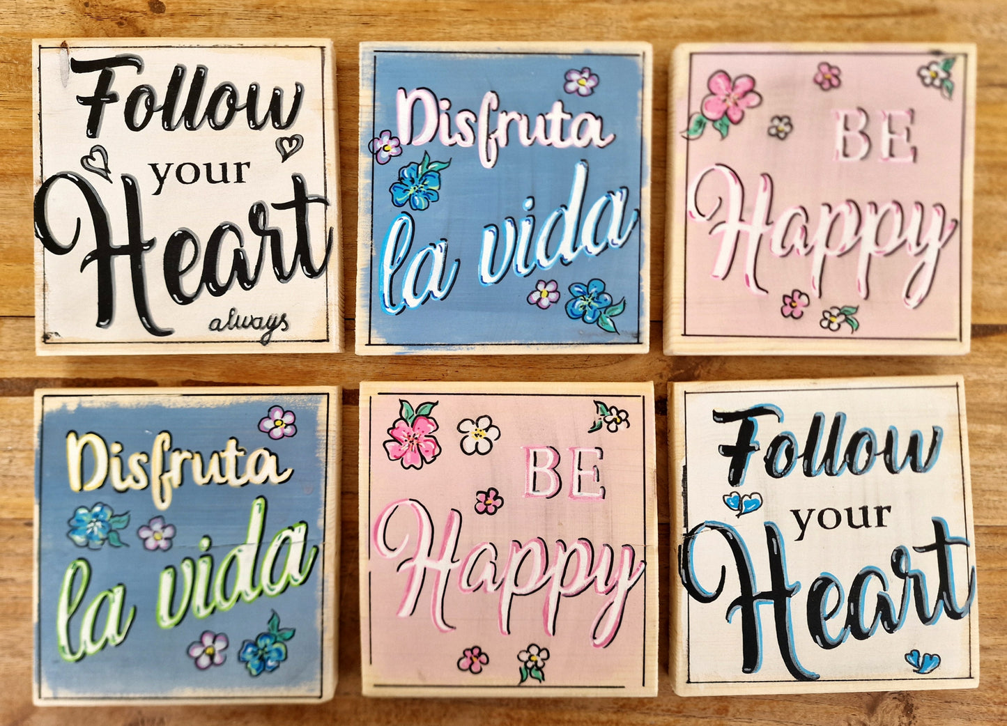 Mini text signs