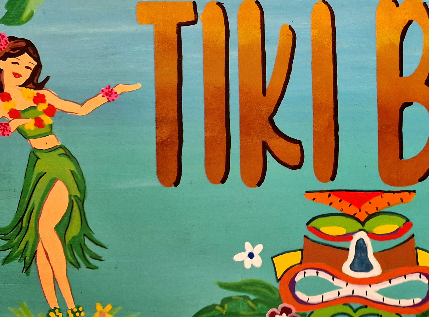 6. Ibiza signs - Handmade Personalized Tiki Bar