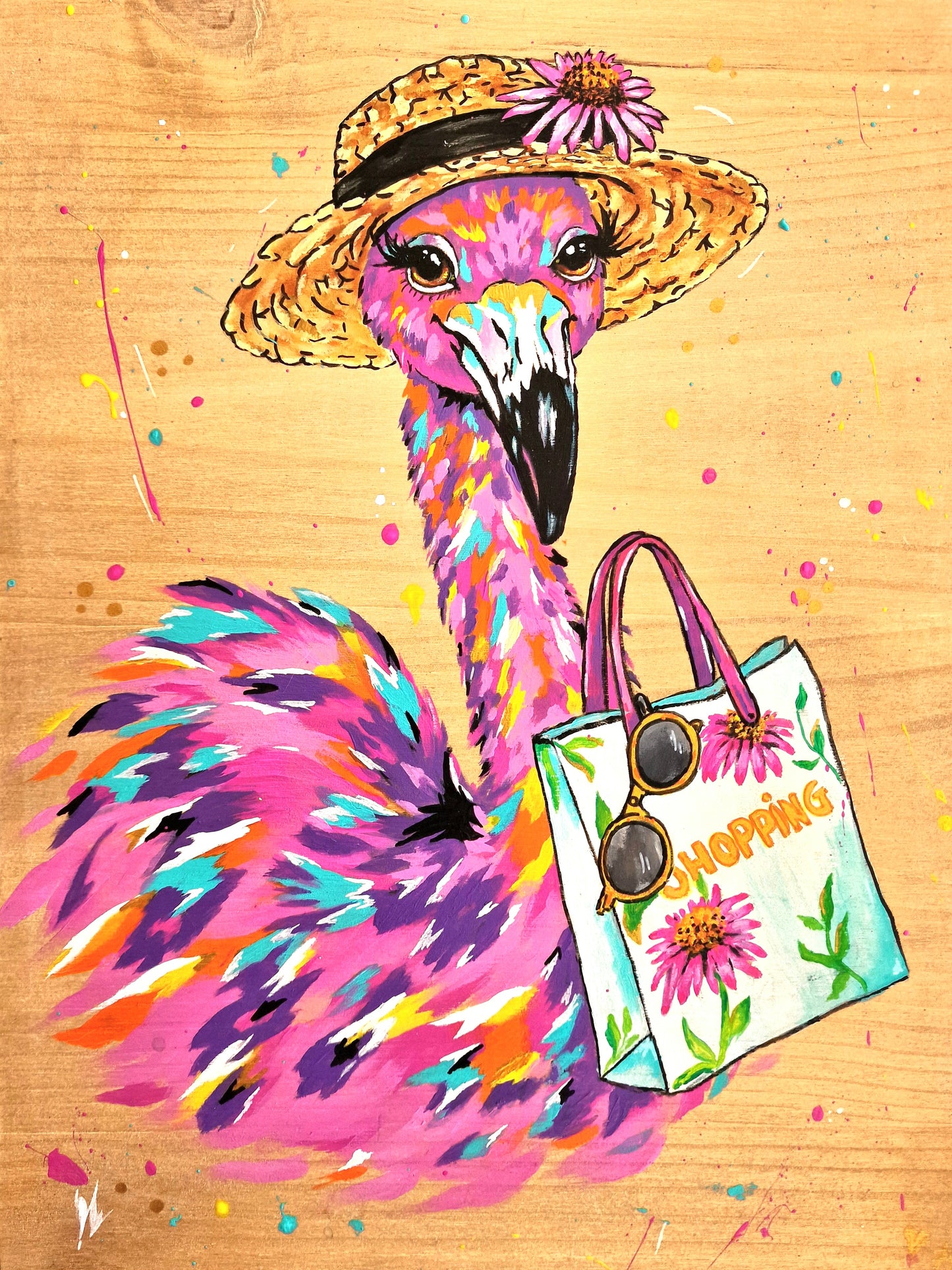 Custom made Flora the Flamingo