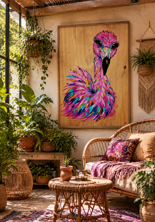 Custom made Flora the Flamingo